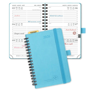 POPRUN 2026 Weekly Planner Donau Blue