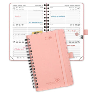 POPRUN 2026 Weekly Planner Pink