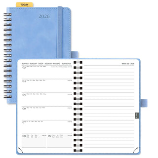 POPRUN 2026 Weekly Planner Ceiling Blue