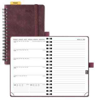 POPRUN 2026 Weekly Planner Chocolate