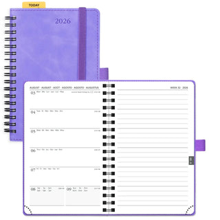 POPRUN 2026 Weekly Planner Lillac