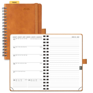 POPRUN 2026 Weekly Planner Neo Brown