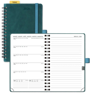 POPRUN 2026 Weekly Planner Neo Forrest Green