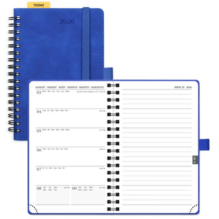 POPRUN 2026 Weekly Planner Royal Blue
