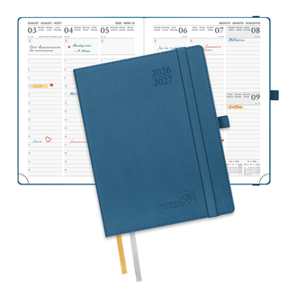 POPRUN 2026-2027 Academic Planner Night Sky Blue