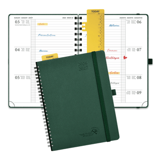 POPRUN 2026-2027 Academic Planner Forest Green