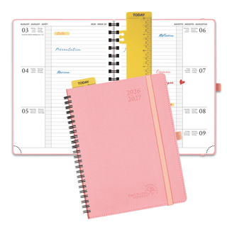 POPRUN 2026-2027 Academic Planner Soft Pink
