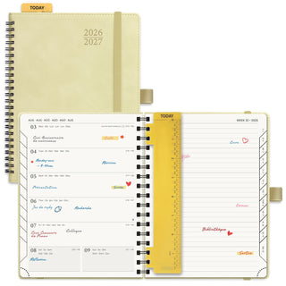 POPRUN 2026-2027 Academic Planner Beige