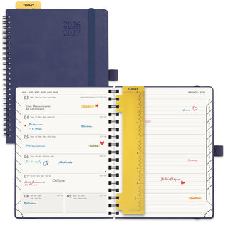 POPRUN 2026-2027 Academic Planner Navy Blue