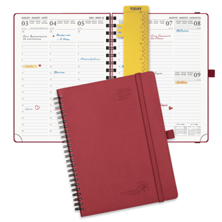 POPRUN 2026-2027 Academic Planner Burgundy