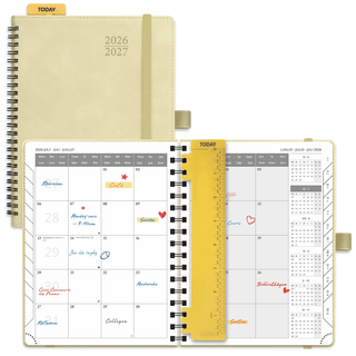 POPRUN 2026-2027 Academic Planner Beige