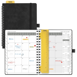 POPRUN 2026-2027 Academic Planner Black