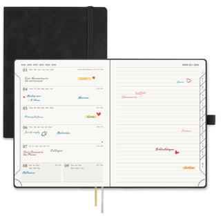 POPRUN 2026-2027 Academic Planner Black