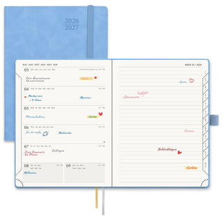 POPRUN 2026-2027 Academic Planner Cerulean Blue