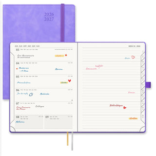 POPRUN 2026-2027 Academic Planner Lillac