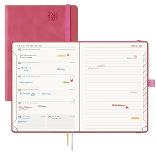 POPRUN 2026-2027 Academic Planner Magenta