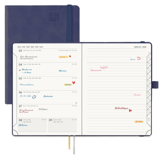 POPRUN 2026-2027 Academic Planner Navy Blue