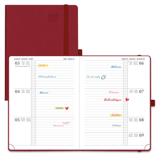 POPRUN 2026-2027 Academic Planner Burgundy