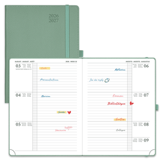 POPRUN 2026-2027 Academic Planner Midnight Green