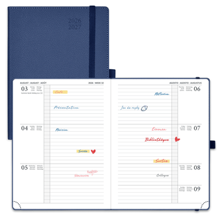 POPRUN 2026-2027 Academic Planner Navy Blue