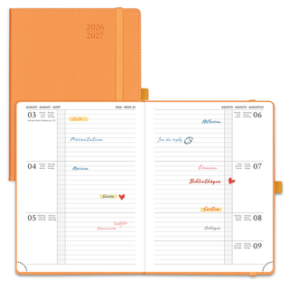 POPRUN 2026-2027 Academic Planner Orange