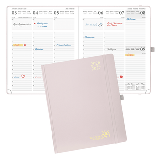 POPRUN 2026-2027 Academic Planner Light Pink
