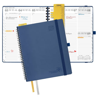 POPRUN 2026-2027 Academic Planner Navy Blue