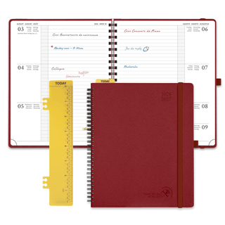 POPRUN 2026-2027 Academic Planner Burgundy