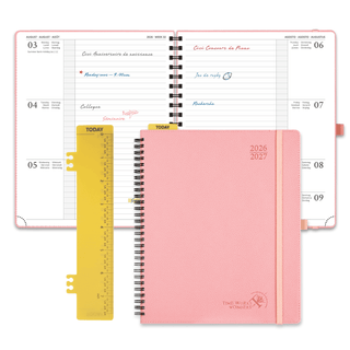 POPRUN 2026-2027 Academic Planner Soft Pink