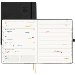POPRUN 2026-2027 Academic Planner Black