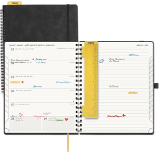 POPRUN 2026-2027 Academic Planner Black