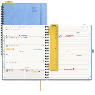 POPRUN 2026-2027 Academic Planner Cerulean Blue