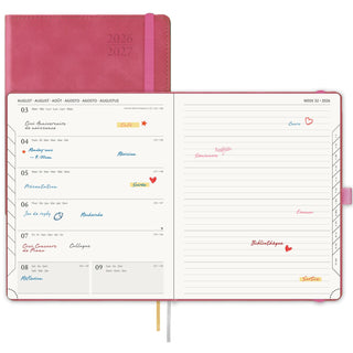 POPRUN 2026-2027 Academic Planner Magenta