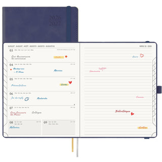 POPRUN 2026-2027 Academic Planner Navy Blue