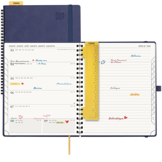 POPRUN 2026-2027 Academic Planner Navy Blue