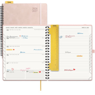 POPRUN 2026-2027 Academic Planner Pink