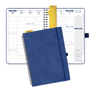 POPRUN 2026-2027 Academic Planner Indigo Blue
