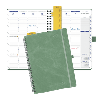 POPRUN 2026-2027 Academic Planner Midnight Green