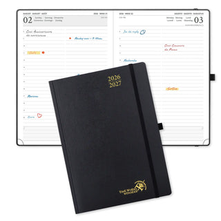 POPRUN 2026-2027 Academic Planner Black