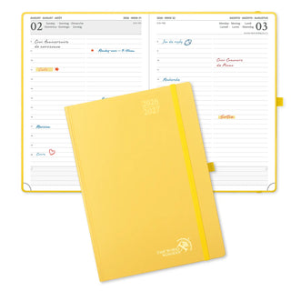 POPRUN 2026-2027 Academic Planner Light Yellow