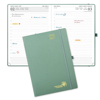POPRUN 2026-2027 Academic Planner Midnight Green
