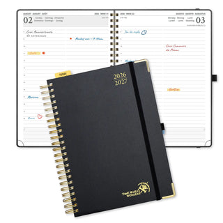 POPRUN 2026-2027 Academic Planner Black