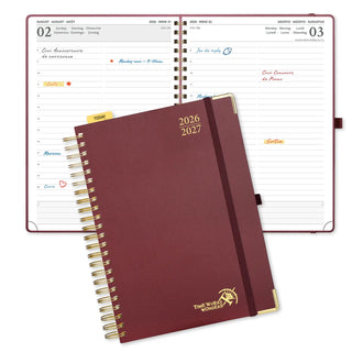 POPRUN 2026-2027 Academic Planner Burgundy