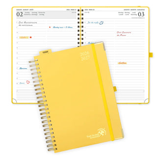 POPRUN 2026-2027 Academic Planner Light Yellow