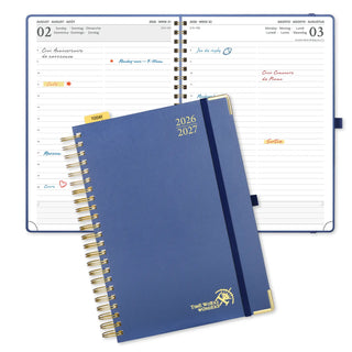 POPRUN 2026-2027 Academic Planner Navy Blue