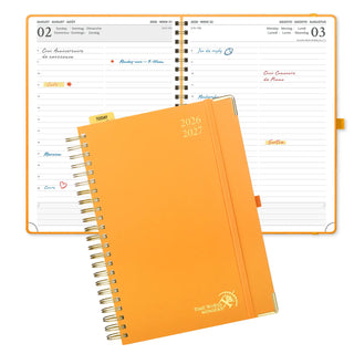POPRUN 2026-2027 Academic Planner Orange