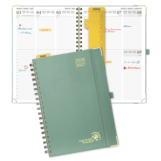 POPRUN 2026-2027 Academic Planner Midnight Green