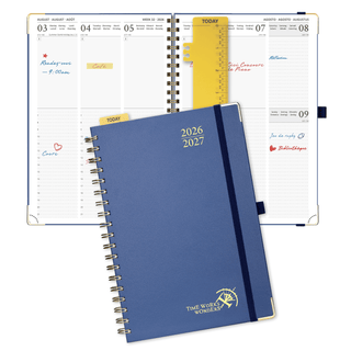 POPRUN 2026-2027 Academic Planner Navy Blue