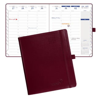 POPRUN 2026-2027 Academic Planner Burgundy