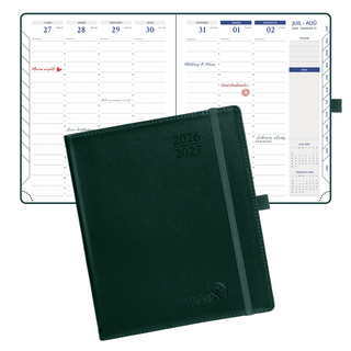 POPRUN 2026-2027 Academic Planner Dark Green